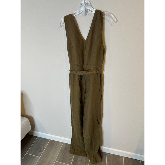 Faherty linen jumpsuit -size 6‎ - Picture 3 of 4